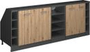 Vicco Rion Kastenset voor schuine wand – 210 cm Set van 5 kastrompen 60 cm diepte Artisanaal eiken