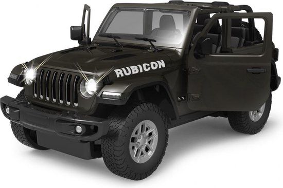 Rastar RC Jeep Wrangler JL 1:14 - 2.4 GHz - Zwart