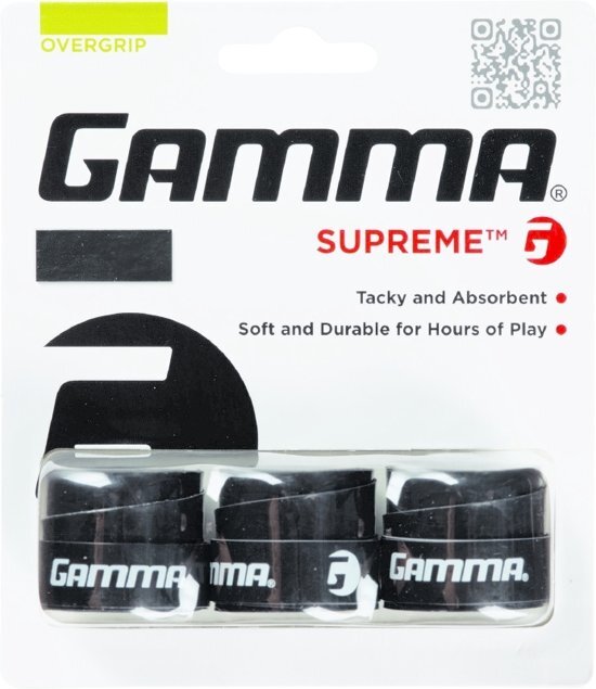 Gamma Sports Gamma Supreme overgrip (Black)