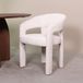 LABEL51 Takara Chaise de salle à manger - Blanc - Superb - Tissu blanc