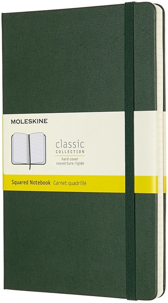 Moleskine Classic Notitieboek - Large - Hardcover - Geruit - Mirte Groen