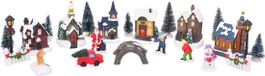 vidaXL Kerst tafeldecoratie 24 stuks Hars, Kunststof Multikleur