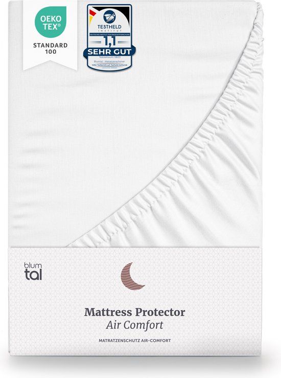 Blumtal waterdichte matrasbeschermer - Oeko-Tex gecertificeerd - ademend topmatras - 150x200cm