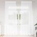 VidaXL Voile gordijn 2 stuks wit 260 x 140 cm polyester