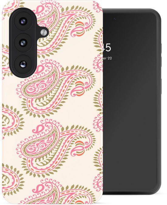 Selencia Hoesje - Geschikt voor Samsung Galaxy S26 - Backcover - Paisley Blush