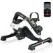 Profun Mini-fiets voor thuis, draagbaar, 8 niveaus, magnetisch, hometrainer met lcd-monitor voor het trainen van benen en armen thuis en op kantoor