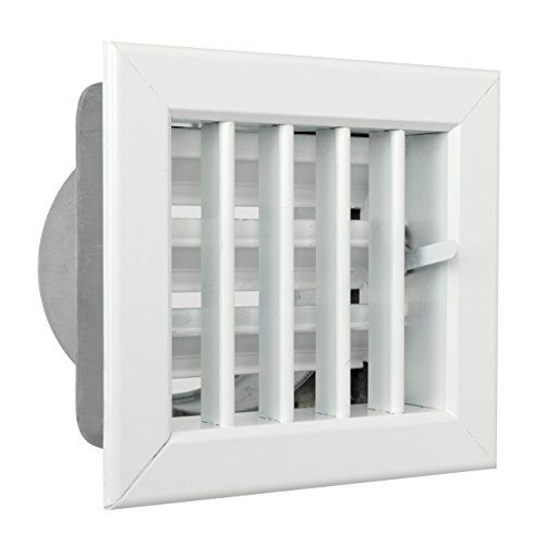 La Ventilazione GCSIB1413100 afvoerrooster - 140 x 130 mm - wit gelakt aluminium