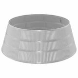 vidaXL Kerstboomrok Kegelvormig zilver Ø 73 x 25,5 cm Kunststof