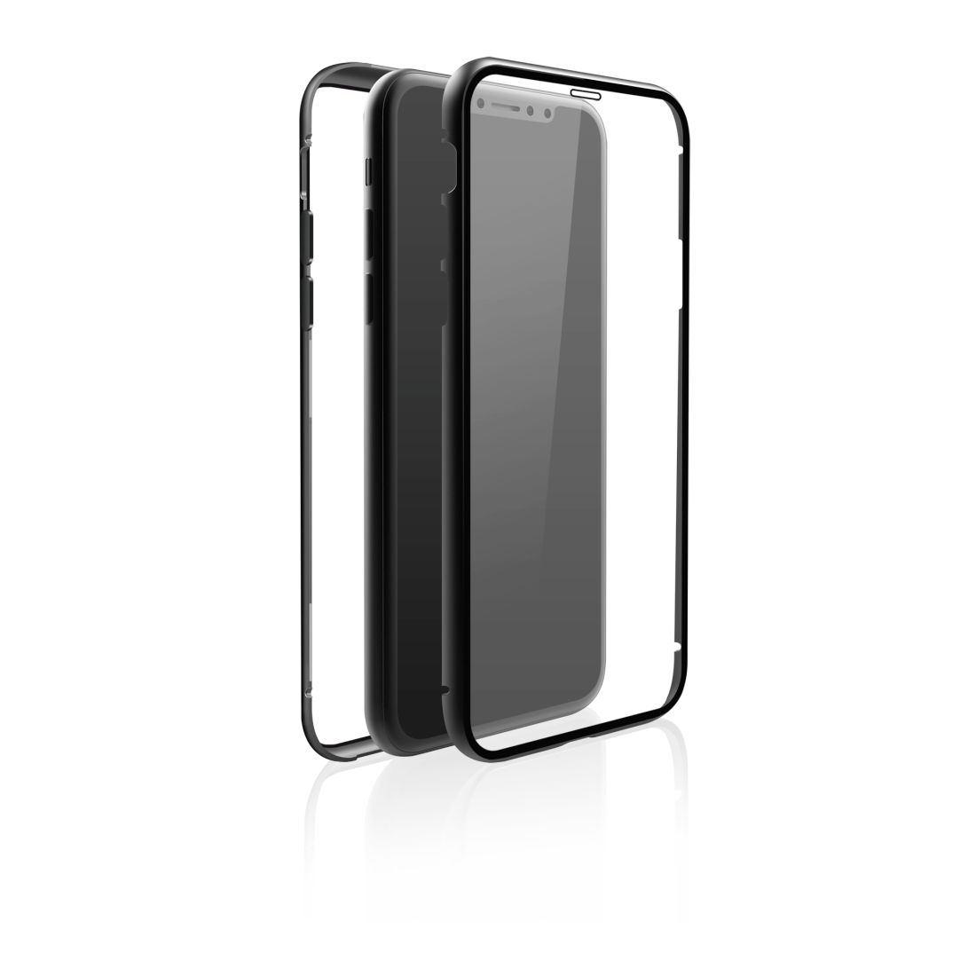 Black Rock Cover 360° Glass iPhone Xs Max - Zwart