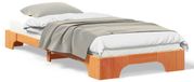 vidaXL - Bedframe - Bruin - 90 x 210 cm - Massief grenenhout