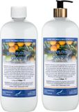 Claudius Cosmetics B.V. Bodylotion Orange 1 Liter - met gouden pomp - set van 2 stuks
