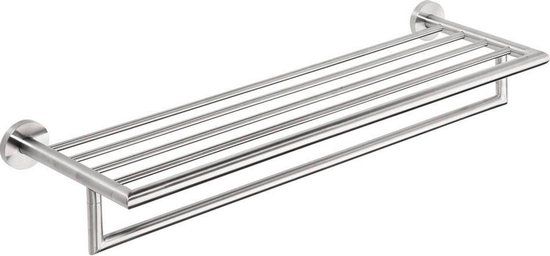Sapho X-Steel Handdoekhouder met Plank - 65 cm - Geborsteld RVS