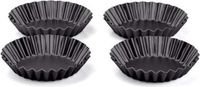 Moneta Eden Tartelettes Vorm ø11 cm Set van 4 Stuks - Zwart
