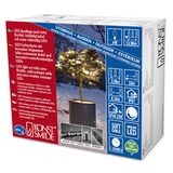 Konstsmide Micro LED lichtketting met dimmer, beschermgeïsoleerd/gegoten, IP67, 40 warmwitte diodes, 24 V buitentrafo, zwart 6620-117