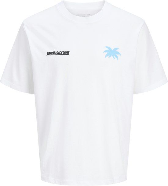 JACK&JONES JCOCLUB BACK IMAGERY TEE SS CN JNR Jongens T-shirt Maat 152 Katoen Ronde hals Wit