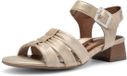 ara Sandaal Graz shell Vrouwen Platte sandalen Beige Leer Maat 41