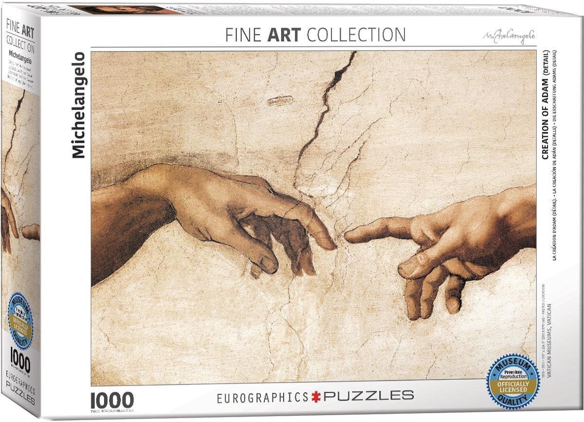 Eurographics Creation of Adam - Michelangelo Puzzel (1000 stukjes)