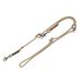 TRIXIE BE Nordic V-riem S – M, 2,00 m ø 8 mm zand/zwart