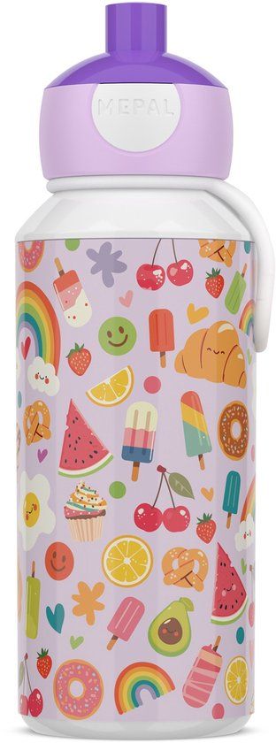 Mepal Pop-up drinkfles Campus - 400 ml - Food Fest