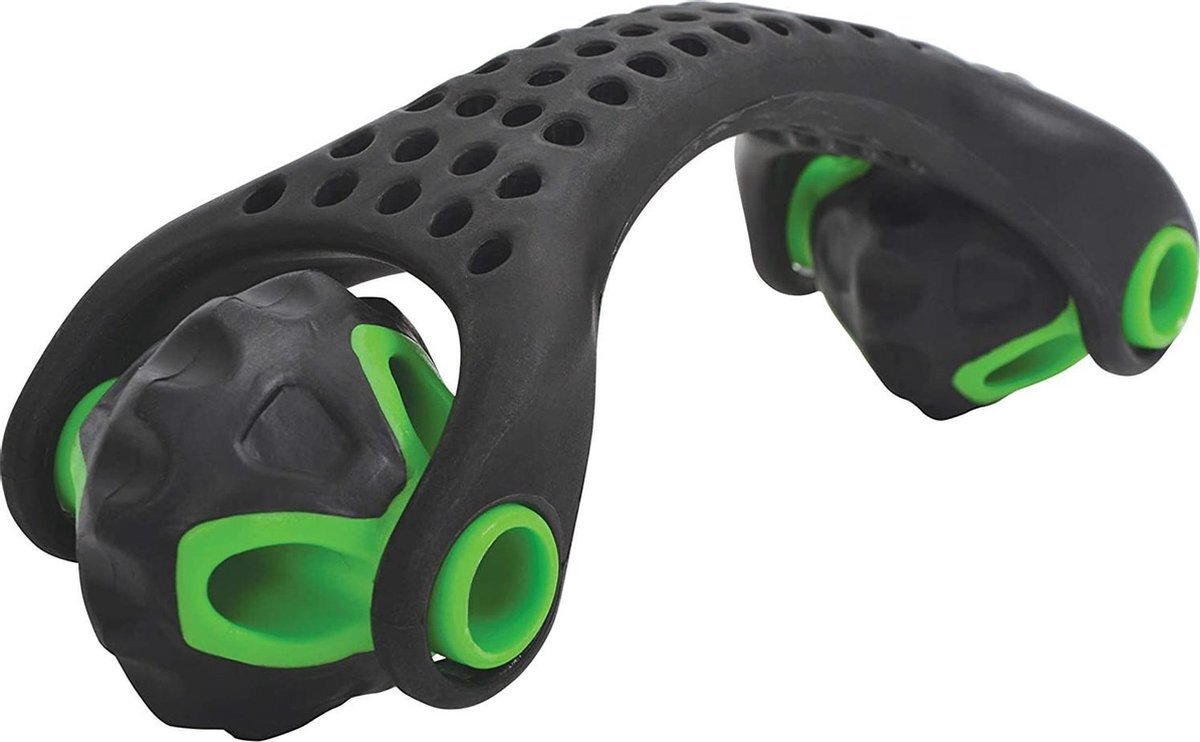 Schildkröt Fitness massageroller 19 cm polypropyleen zwart/ groen