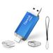 Icecat USB type C 128 Go 2-en-1 OTG USB 128 Go Clé USB C 128 Go pour PC / Nouveau MacBook / Tablette / Huawei Samsung Xiaomi, Oneplus (Bleu)