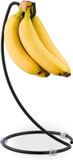 Merkloos Relaxdays Bananenhouder - Metaal - Zwart - 33 x 17 cm