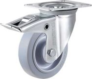 TARSUS Zwenkwiel met rem 125 mm TPE Extra stil