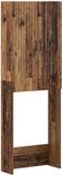 vidaXL Toiletkast HOORN Oud hout 66 x 25,5 x 190 cm Bewerkt hout