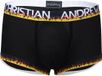 Andrew Christian Flames Mesh Boxer w/ ALMOST NAKED® - Noir - Taille M