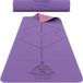 Bol Tapis de yoga, tapis de pilates de haute qualité en élastomère thermoplastique (TPE), écologique, antidérapant, tapis de fitness et d'entraînement, 183 x 61 x 0,6 cm, violet/rose