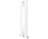 MonsterShop Monster Group BV Platte spiegel radiatoren & TRV chroom kleppen - wit - 1800x425 mm