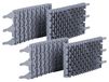 Vhbw 4x Brosse Compatible Avec Zodiac Vortex Serie Robot Aspirateur De Piscine - En Caoutchouc, 23,9 X 12,8 X 4 Cm