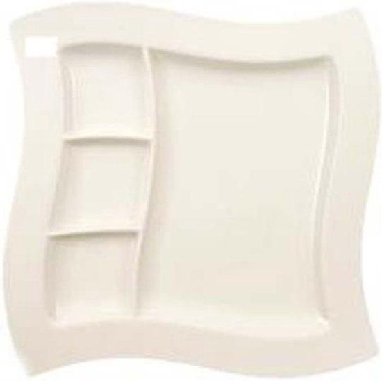 Villeroy & Boch NewWave Fonduebord - 27 x 27 cm - Wit - Porselein