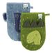 TRIXIE Badsponsje voor baby's Sponshandschoen Blauw, Groen Katoen 2 stuks