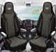 BREMER SITZBEZÜGE Premium Camper stoelhoezen voor Hymer Free Blue Evolution PLKT204 in Zwart/Antraciet (2 losse stoelen)