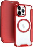 Selected by GSMpunt.nl Portemonnee Hoesje Geschikt voor Apple iPhone 12 / 12 Pro | Compatibel met MagSafe | Wallet Book Case met Magneet | Beschermhoes met Pasjeshouder | Rood
