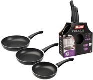 Ibili Inducta Koekenpan Set 18-20-24 Cm Aluminium Antiaanbaklaag Zilver
