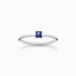 Thomas Sabo Ring Dames 925 Zilver Blauwe Steen Maat 52