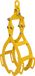 Wiltec - Grappin forestier pour troncs – Ouverture max. 600 mm – Force max. 800 kg – Outil pince de levage avec 4 mandrins de serrage – Griffe pince forestière pour grumes, débardage