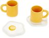 Balvi Set de tasses à café Sunny Side Up jaune x2 céramique