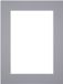 yd. Passe-Partout Fotomaat 60x90 cm - Lijstmaat 75x100 cm - Gris