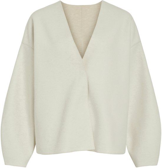 VILA VIJUICE LOOSE L/S JACKET - NOOS - Dames - Gewatteerde jas - Polyester - Super Light Natural Melan - Maat 40