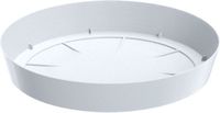 Prosperplast Opvangschaal/onderschaal voor bloempot/plantenpot - wit - rond - Dia 19 cm