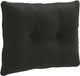 vidaXL Rugkussen PUTTEN 100% Polyester Zwart 60 x 40 x 10 cm