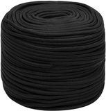vidaXL Multifunctioneel touw 6 mm 25 m Zwart PP