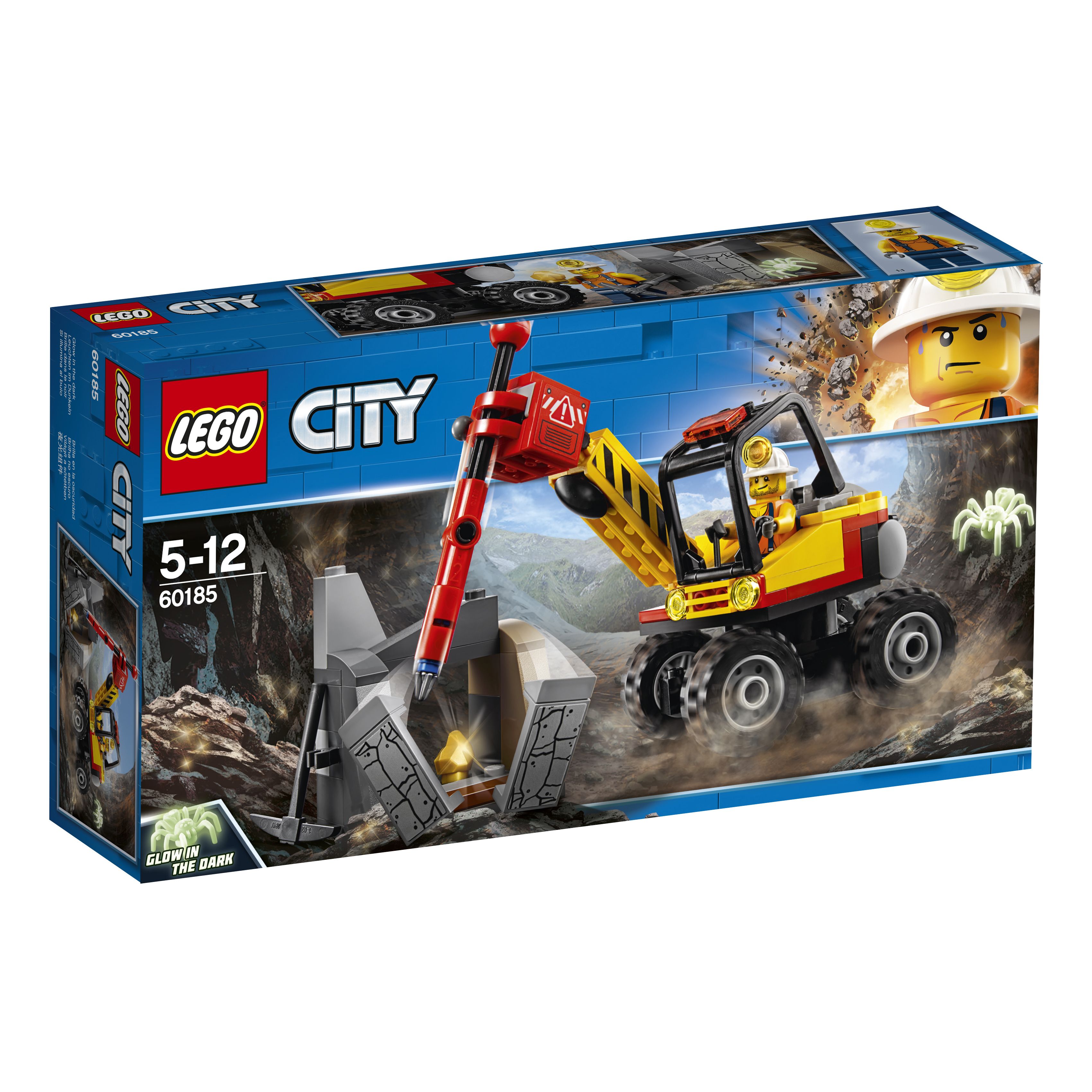 LEGO City Krachtige Mijnbouwsplitter 60185 - Jongens - 4-6 jaar, 8-10 jaar, vanaf 10 jaar - Multi