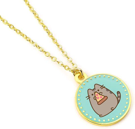 Pusheen The Carat Shop Pusheen Pizza Ketting Goudkleurig