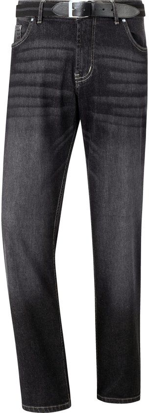 Jan Vanderstorm heren Jeans Met Lage Taille - 56 - zwart - Plus Size
