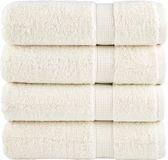 vidaXL Badhanddoeken SOLUND 4 stuks 600 g/m² 70x140 cm Crème
