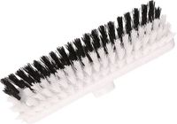 Buemag Brosse de nettoyage en plastique/nettoyeur - gris/blanc - 22 cm